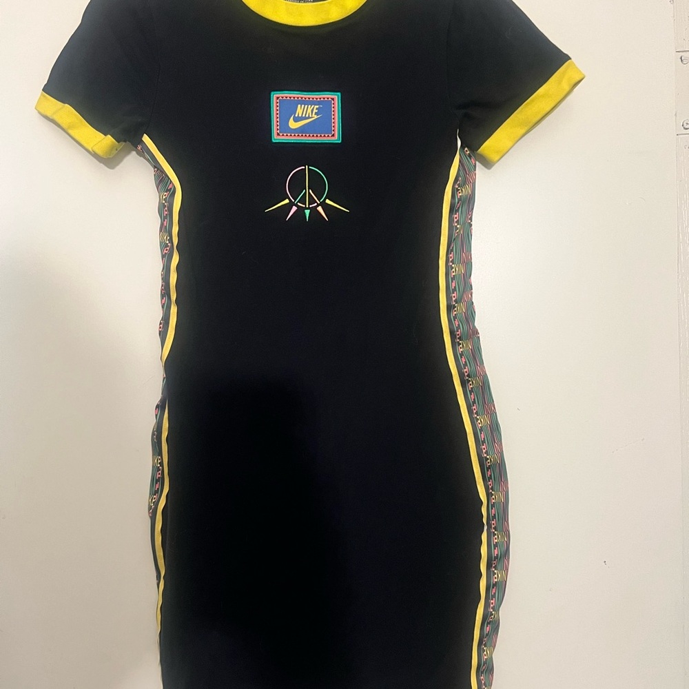 Nike Black Dress with Yellow Trim